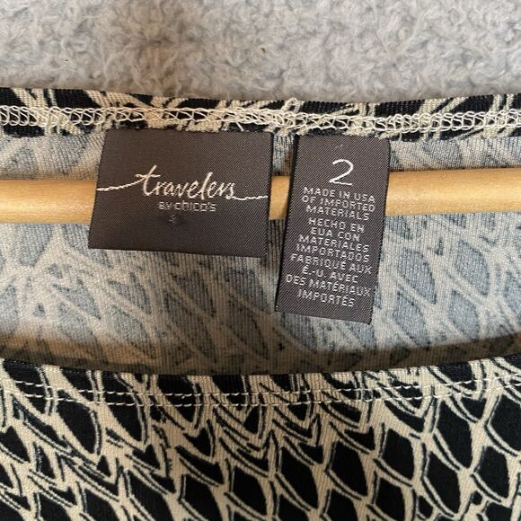 Lot of 4 Womens Black Tunic Tops Career Large Travelers Calessa Ann Taylor Loft - Picture 10 of 11